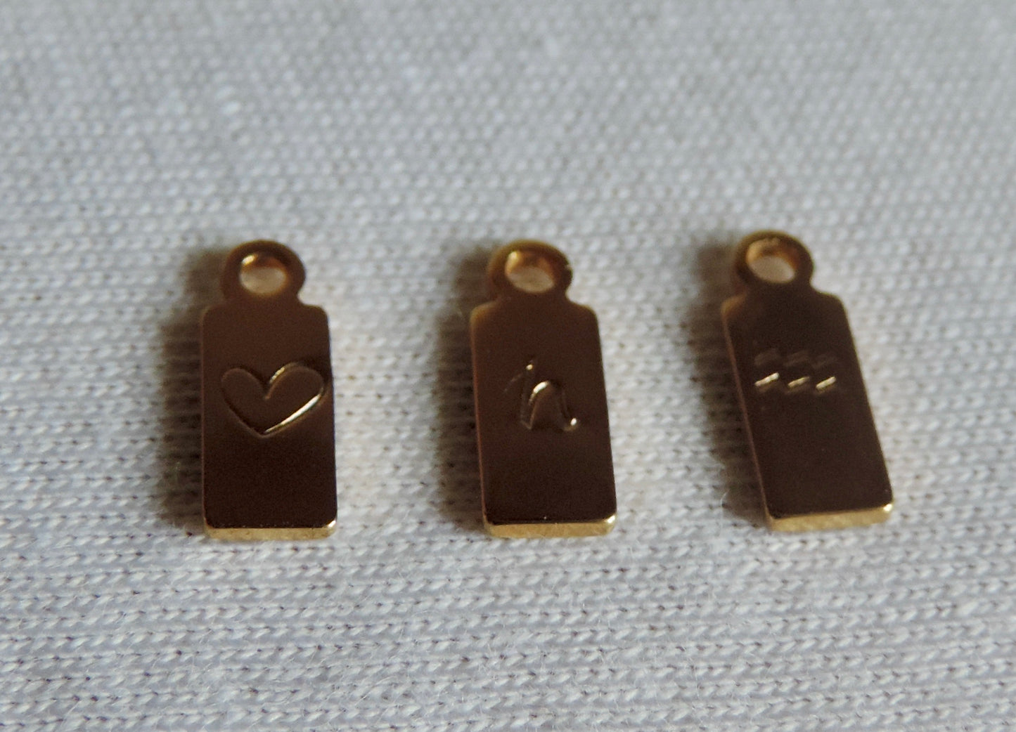 Charm Rectangle doré