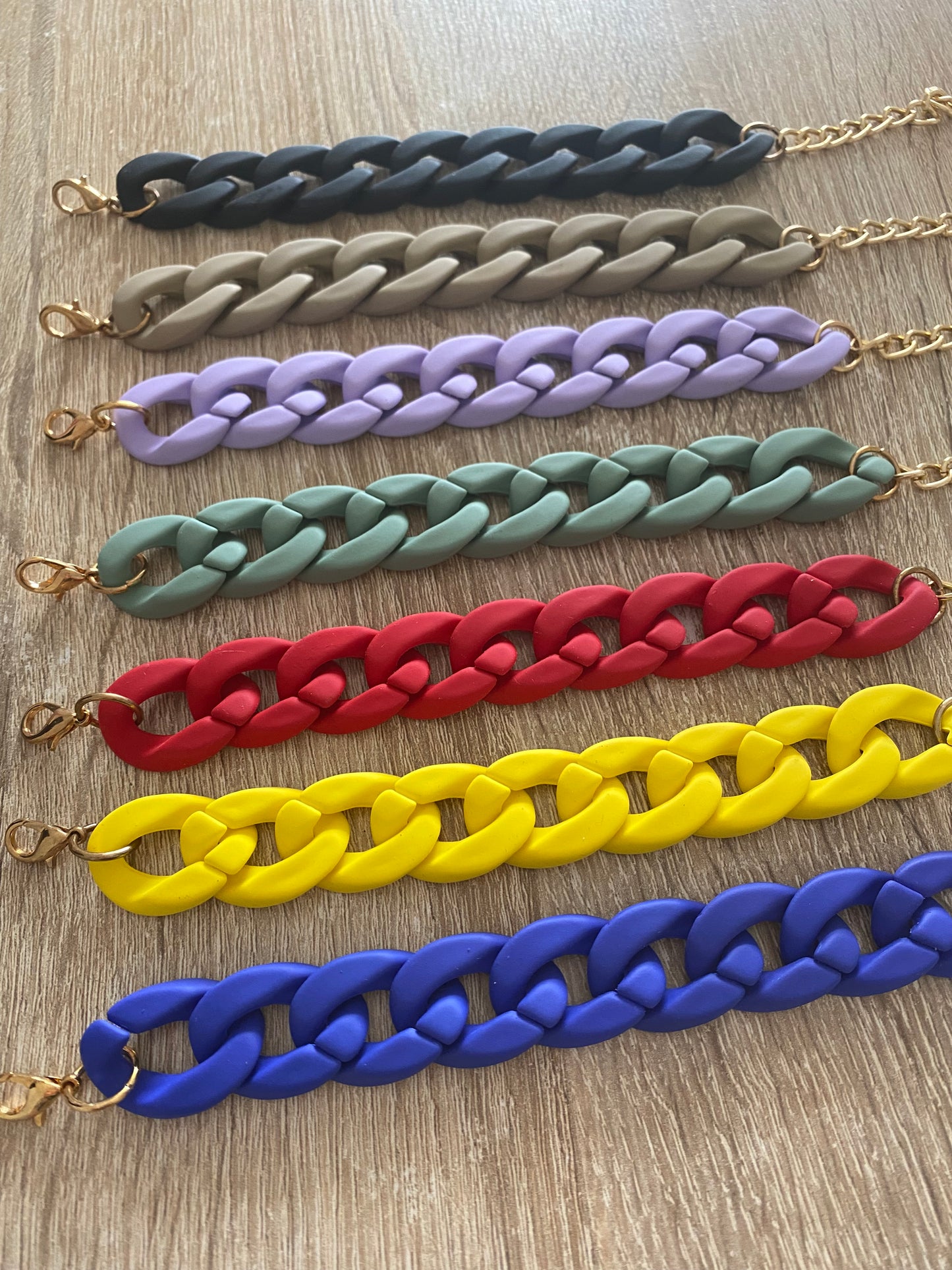 Bracelets grosses mailles