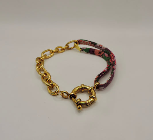 Bracelet en tissu Liberty