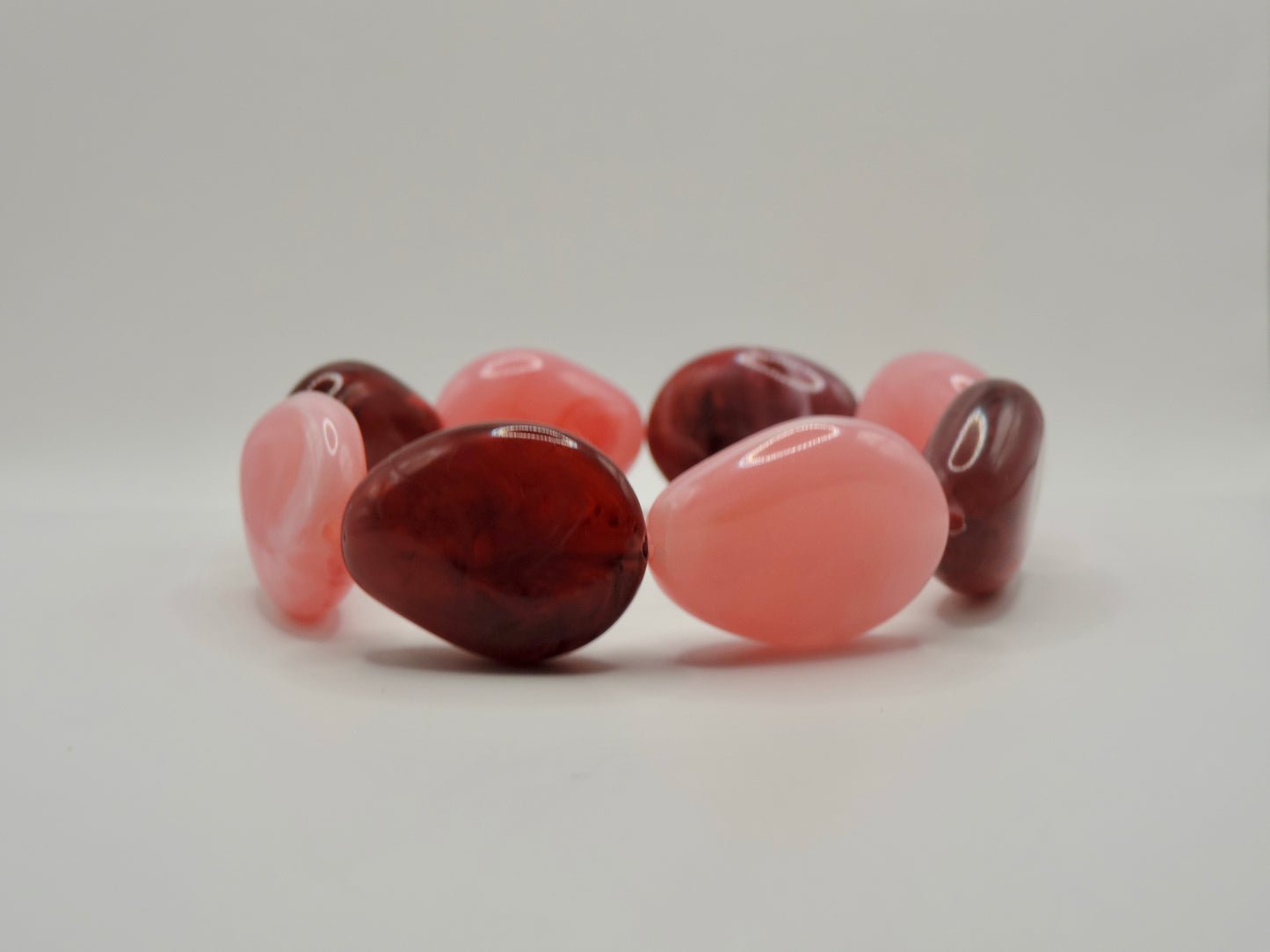 Bracelet perles plates