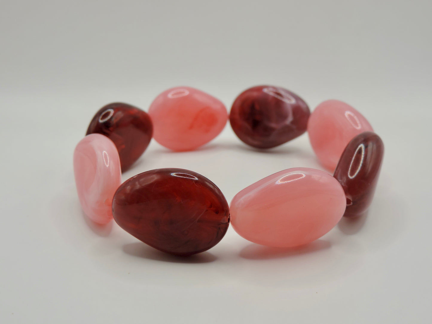Bracelet perles plates