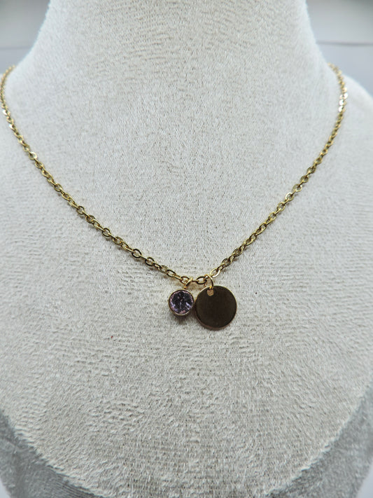 Collier pierre de naissance