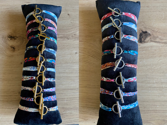 Bracelet en tissu Liberty