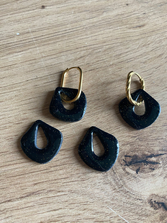 Olga à paillettes vertes et dorées