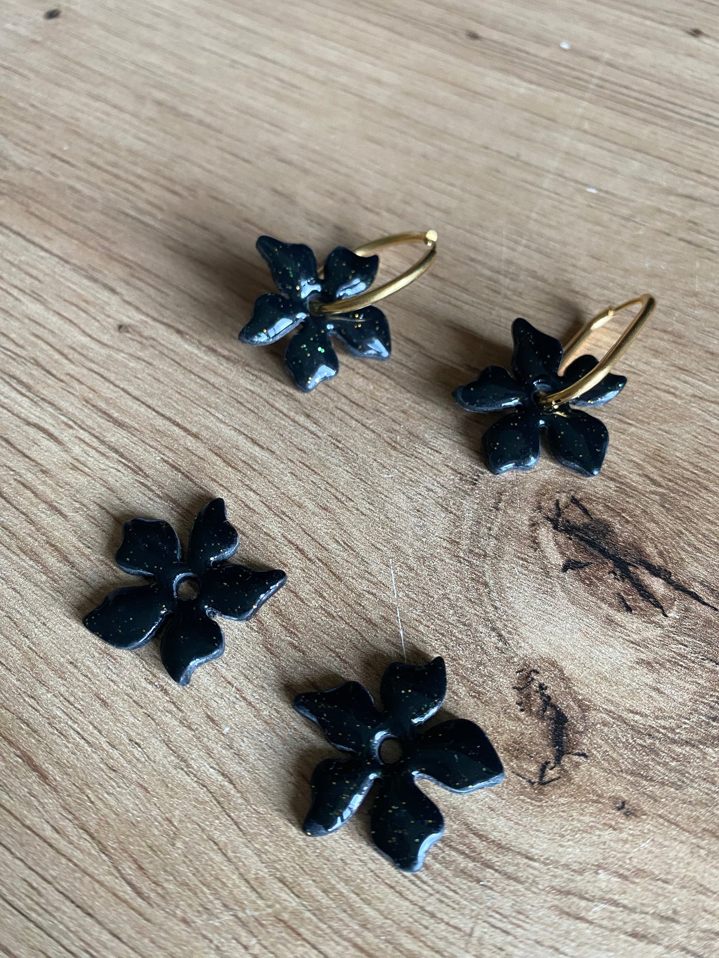 Taïs à paillettes vertes et dorées à l'unité