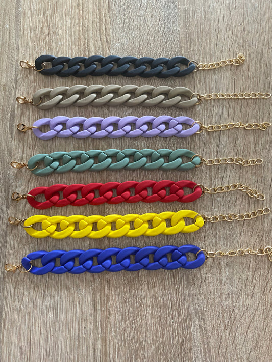 Bracelets grosses mailles